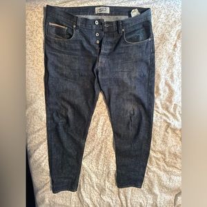 Naked & Famous New Rainbow Core Easy Guy Tag Size 34 Selvedge Denim